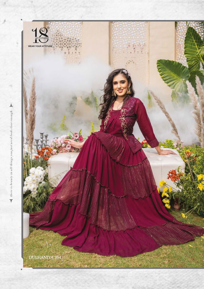 DULHANIYA VOL 03 Team 18 Attitude Party Wear Wholesale Gown Catalog